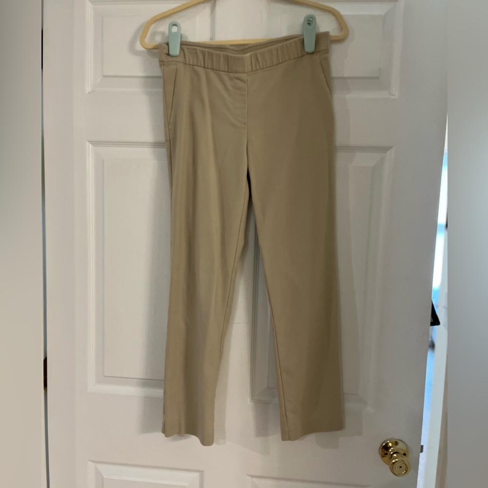 J. Jill pull on stretch khaki chino pants women’s size‎ 6 petite elastic waist